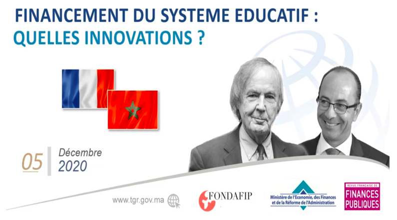 Colloque-Webinaire sur le thème : « Financement du système éducatif : Quelles innovations ? » 